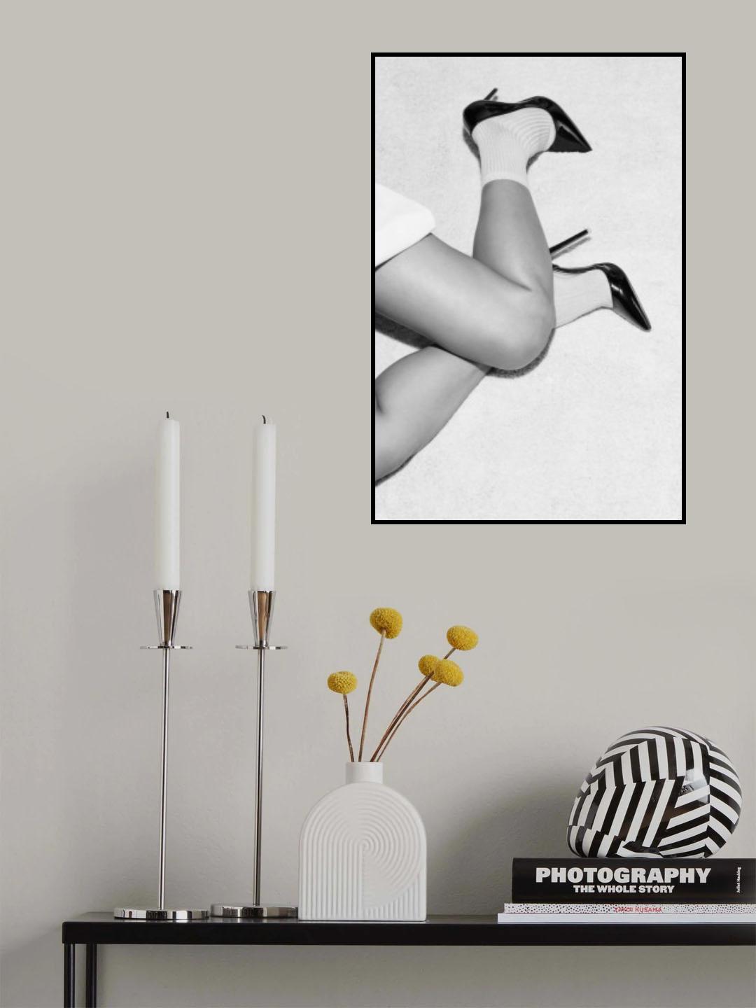 Shoes B&w Poster och Canvastavla