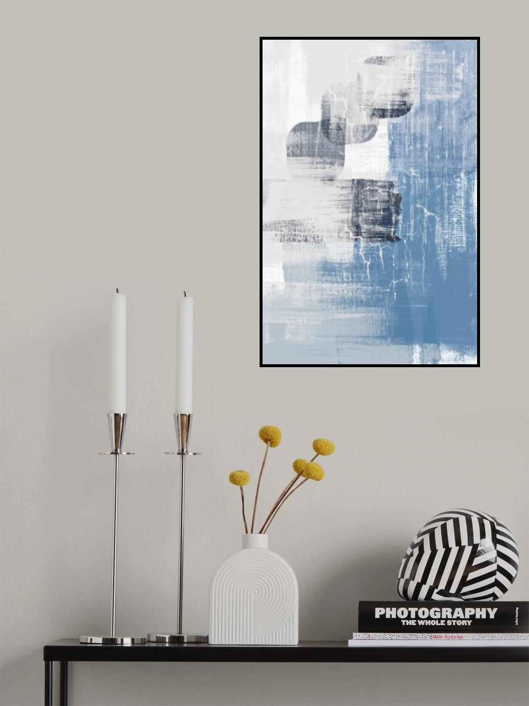 Blue Canvas 3 Poster och Canvastavla