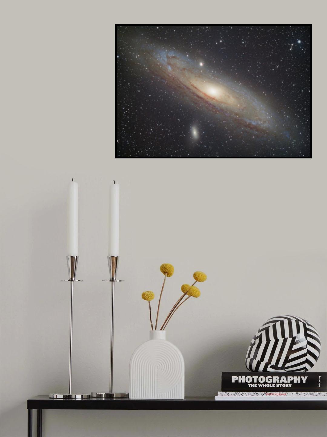 M31 Andromeda Galaxy Poster och Canvastavla