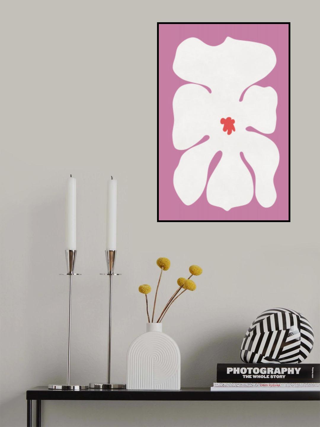 White Orchid Flower Poster och Canvastavla
