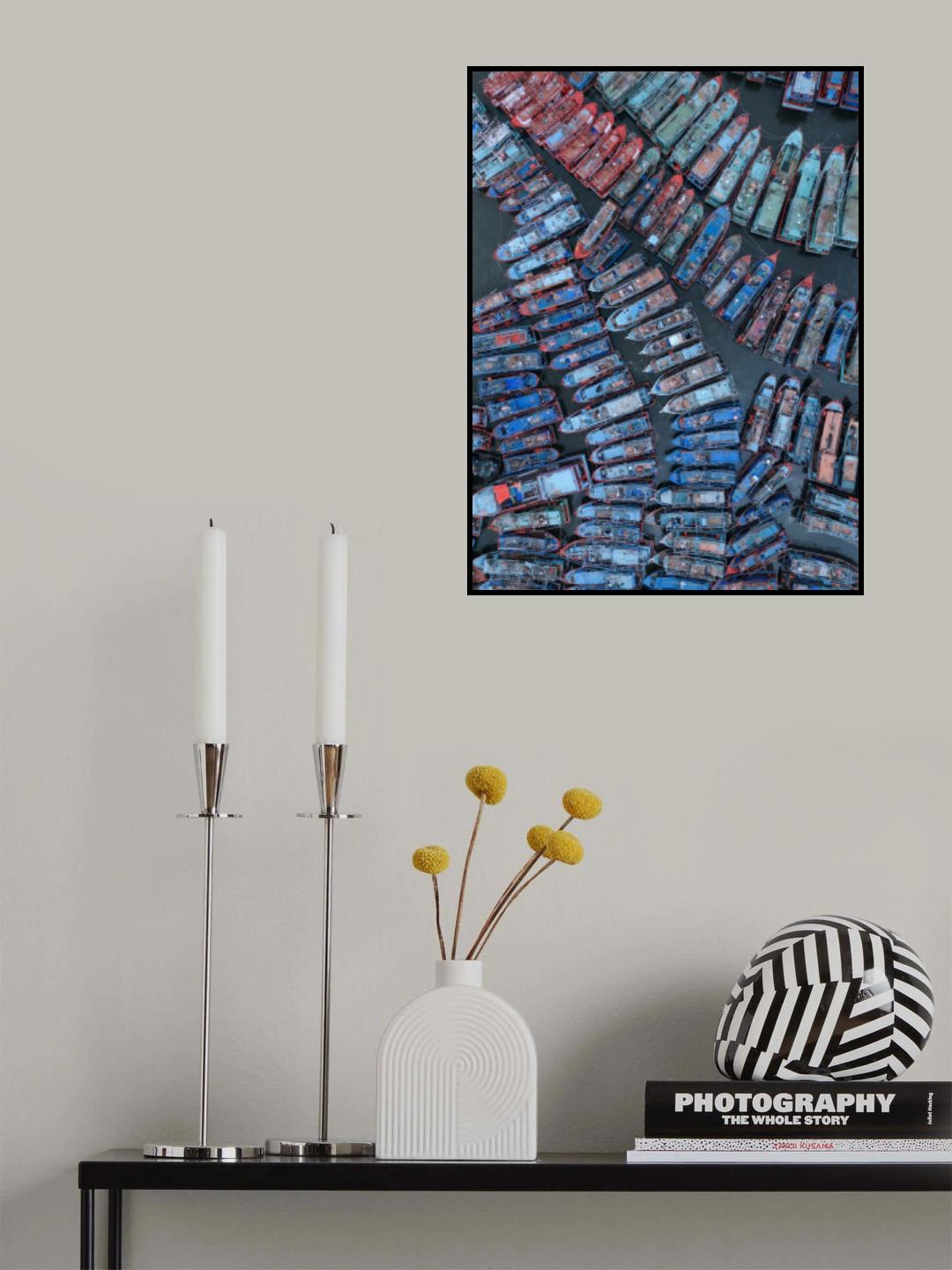 Fisherman ship Poster och Canvastavla