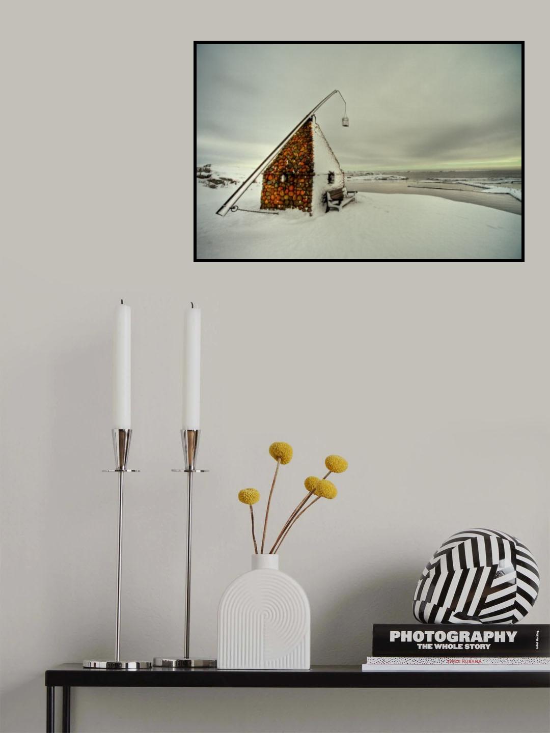 The Lighthouse at Verdens Ende (The End of the World) Poster och Canvastavla