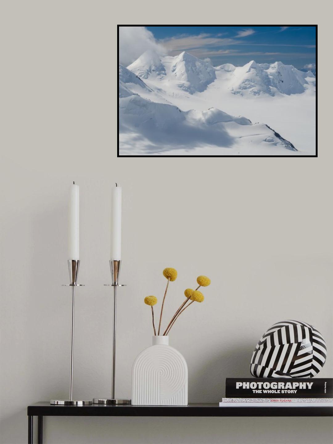 Bright white Poster och Canvastavla