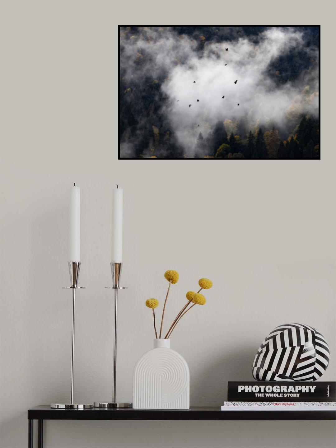 Foggy Woods 8 Poster och Canvastavla