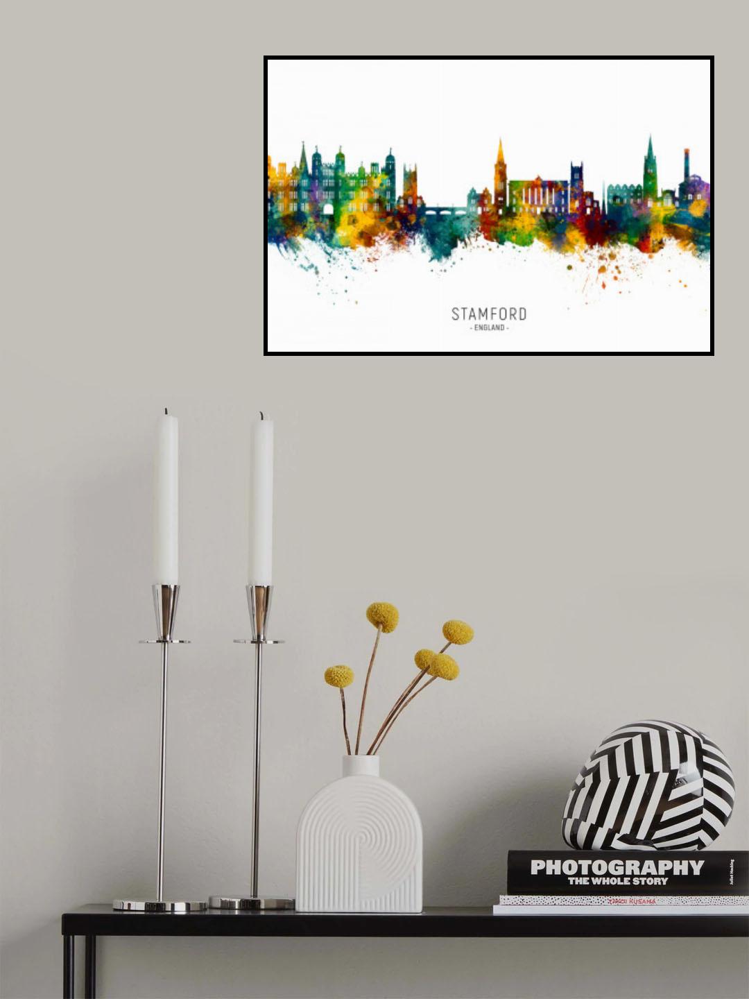 Stamford England Skyline Poster och Canvastavla