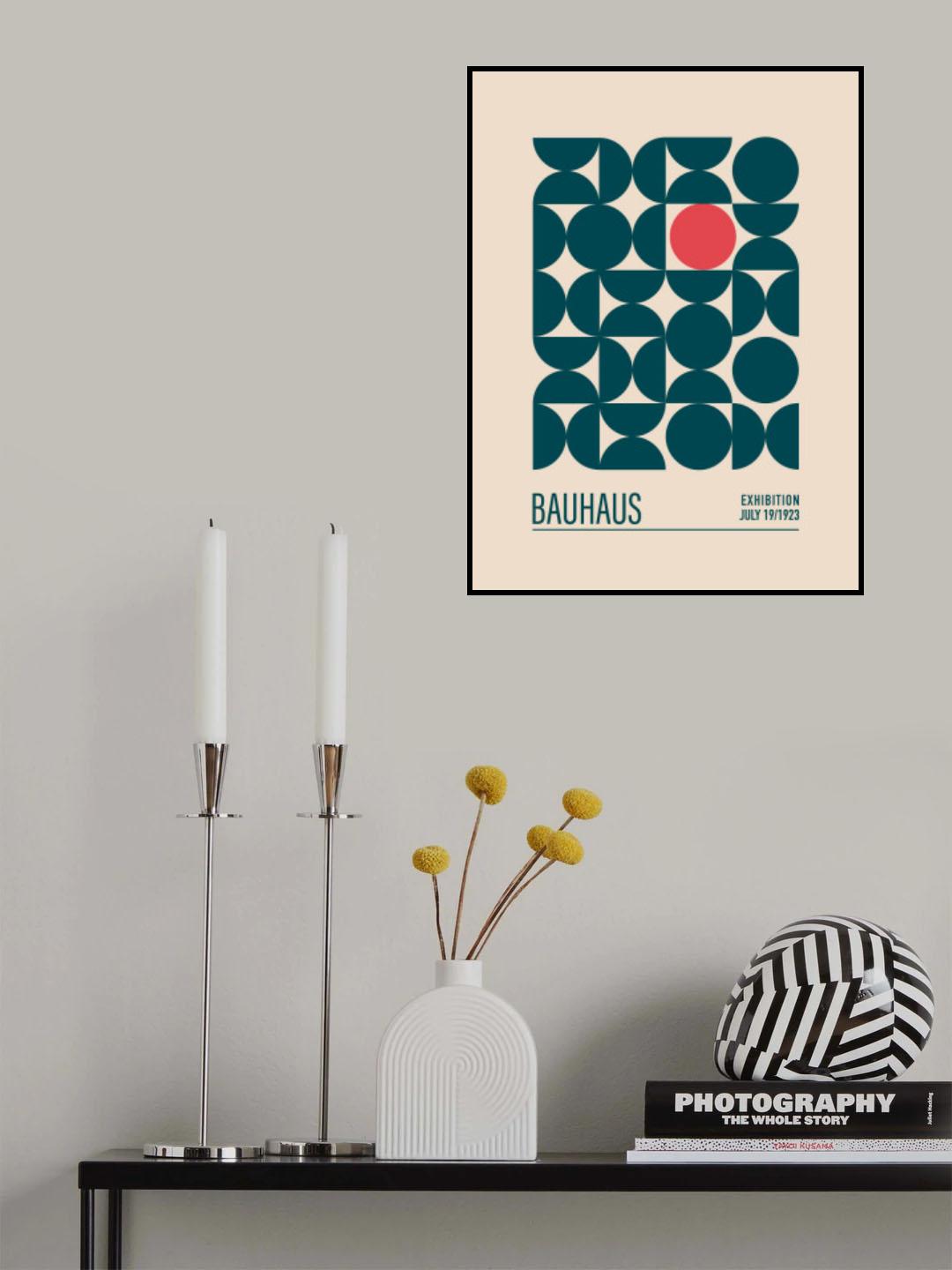 Bauhaus Mavi Kureler Poster och Canvastavla