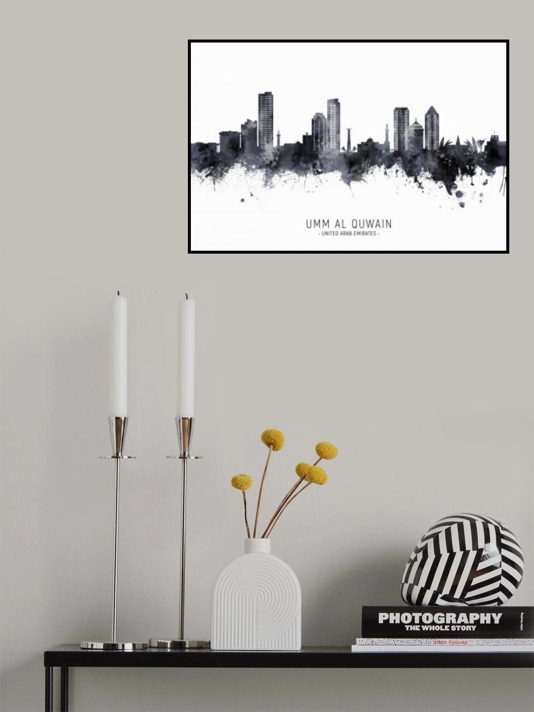 Umm Al Quwain Skyline Poster och Canvastavla