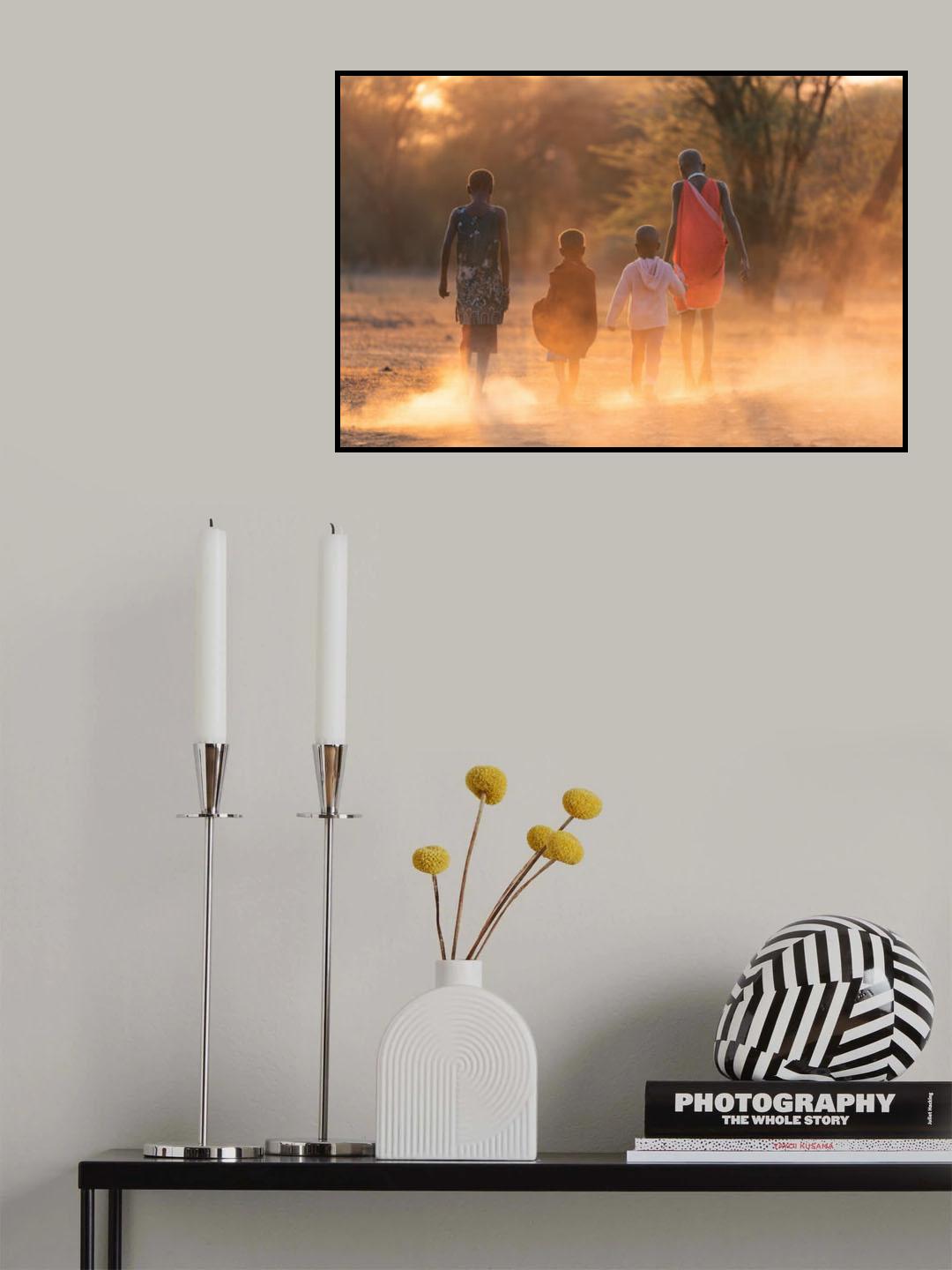 Masai Childrens Poster och Canvastavla