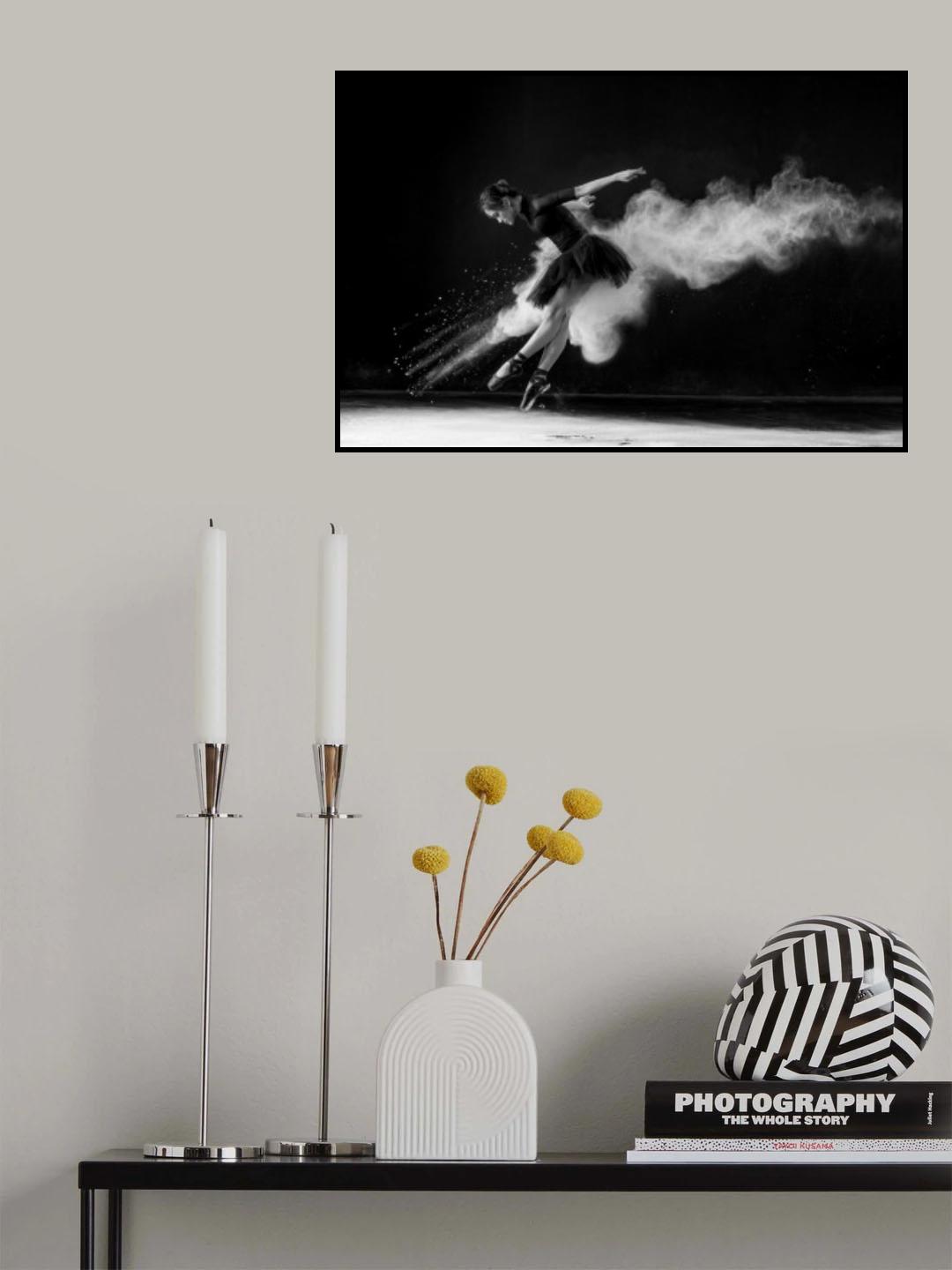 Jumping Ballerina Poster och Canvastavla
