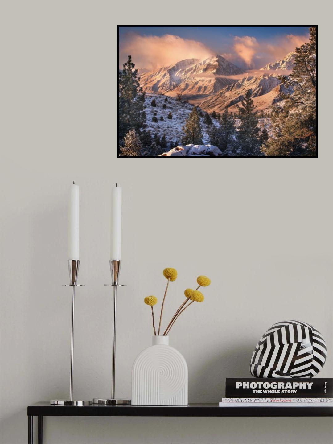 Mountain Light Poster och Canvastavla