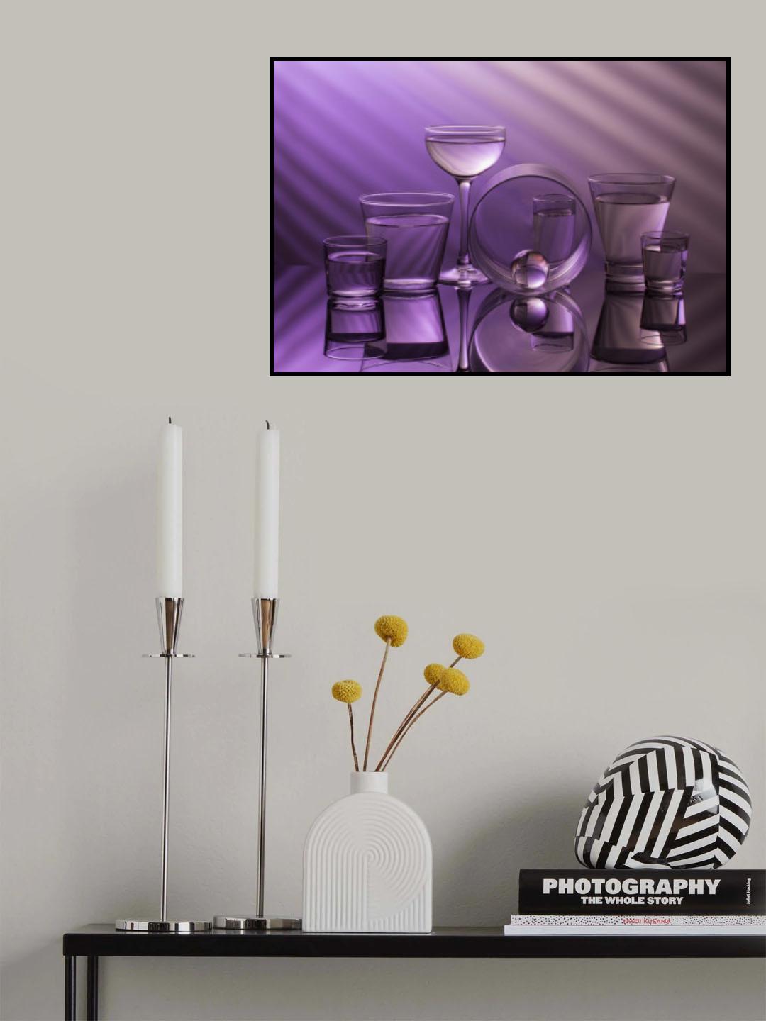 From the series "Experiments with glass" Poster och Canvastavla