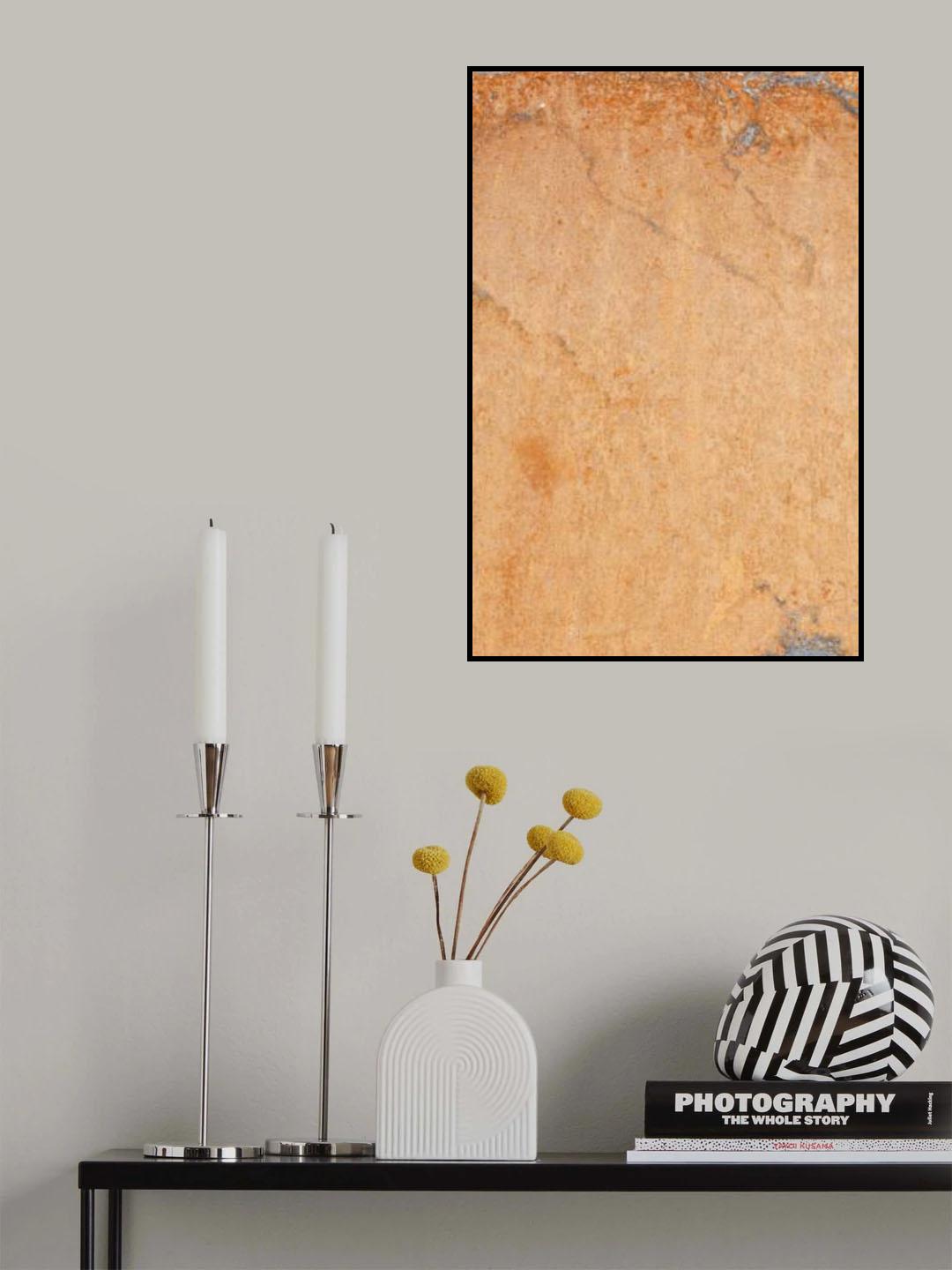 Orange wall Poster och Canvastavla