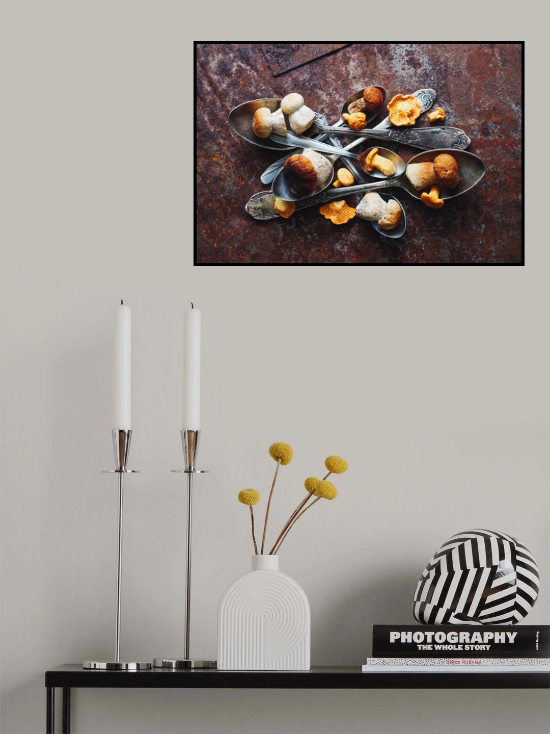 Spoons&Wild mushrooms Poster och Canvastavla
