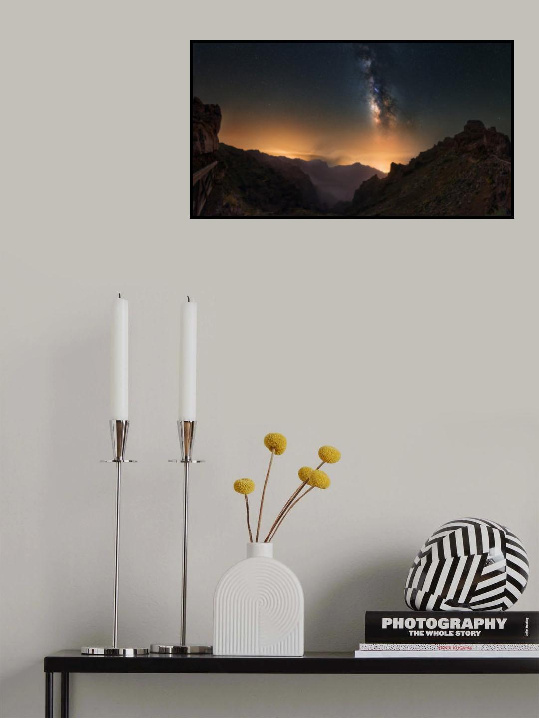 Clouds Waterfall Poster och Canvastavla