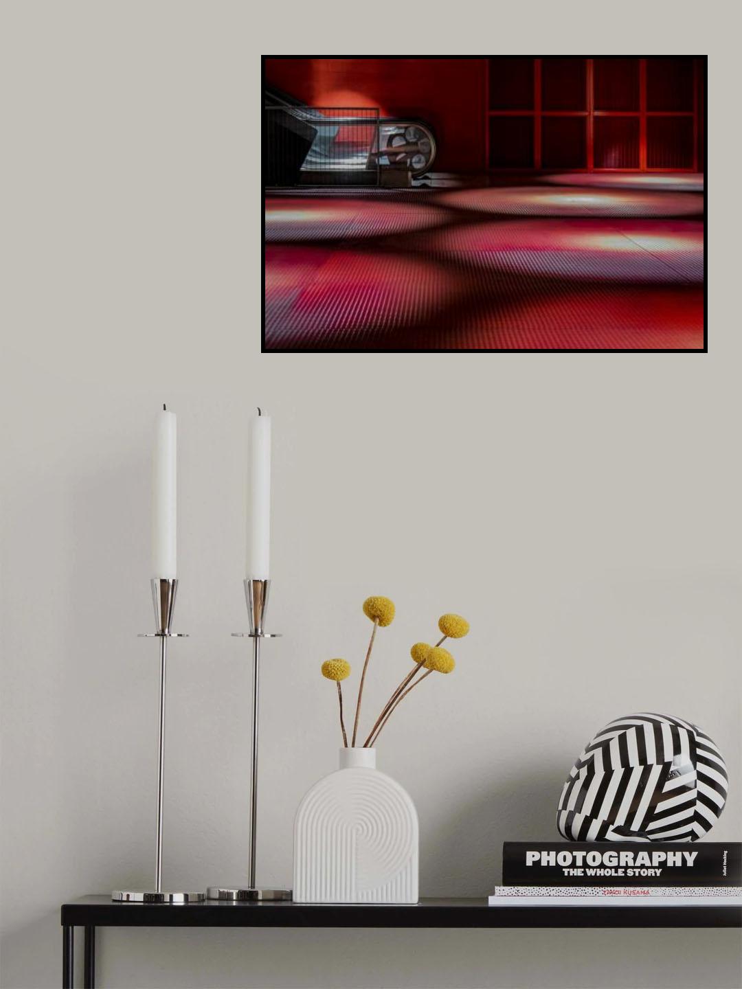 spotlight on red Poster och Canvastavla