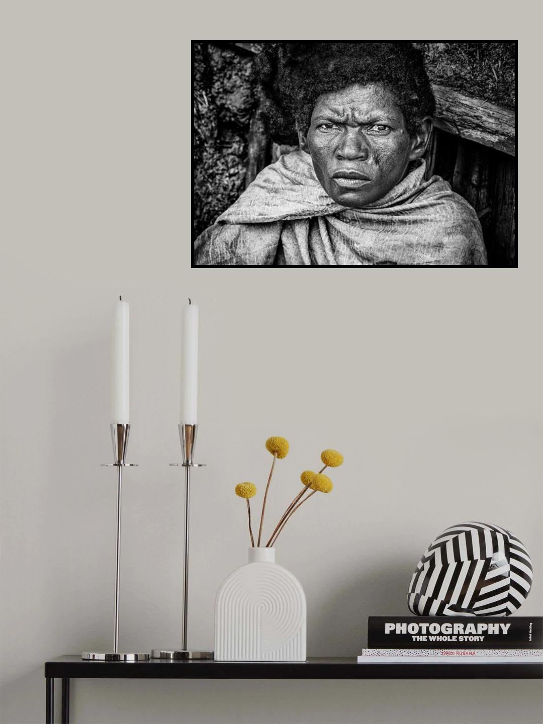 Homeless woman - Ethiopia Poster och Canvastavla