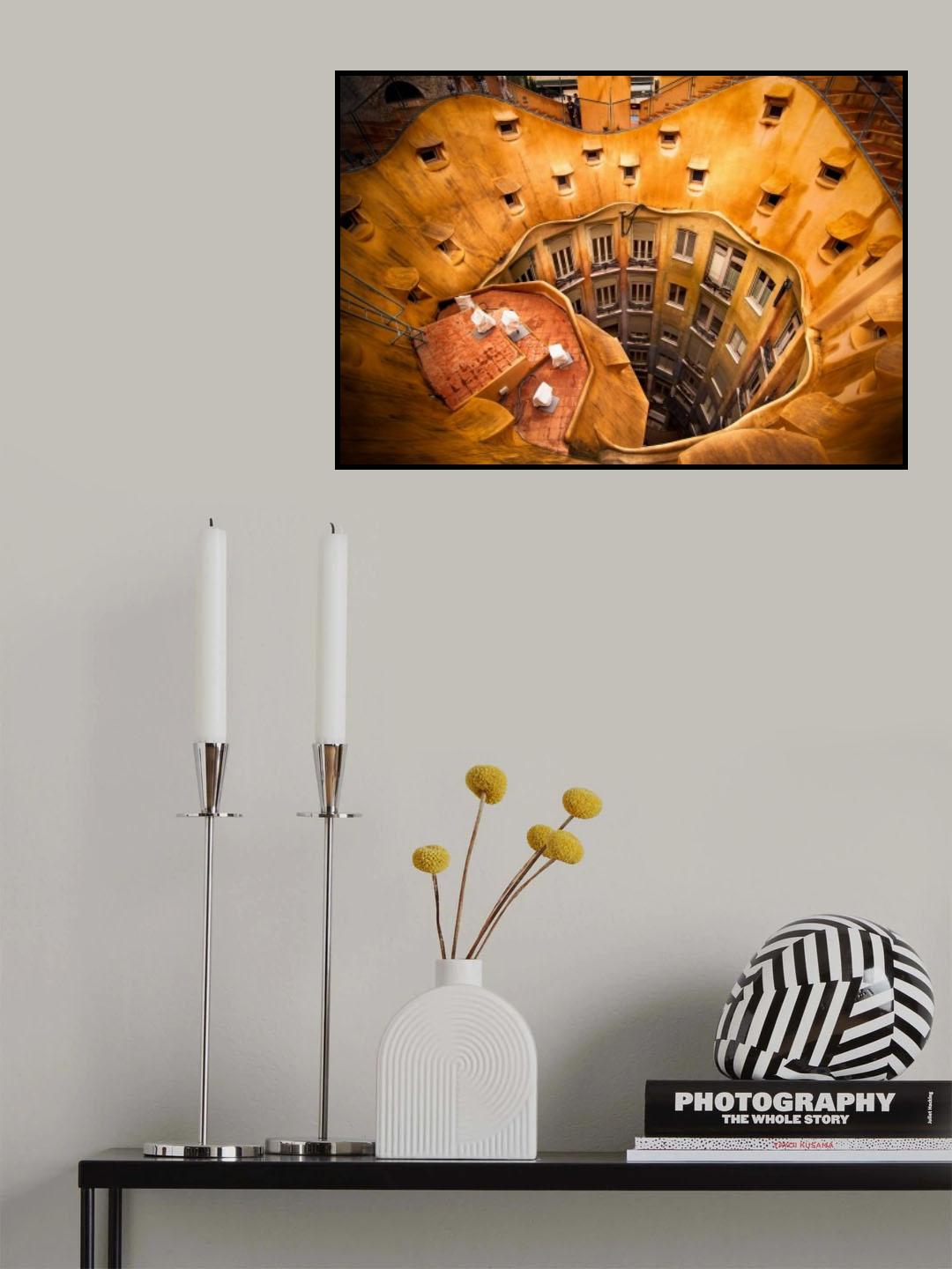 Antoni Gaudí’s La Pedrera © Nora De Angelli Poster och Canvastavla