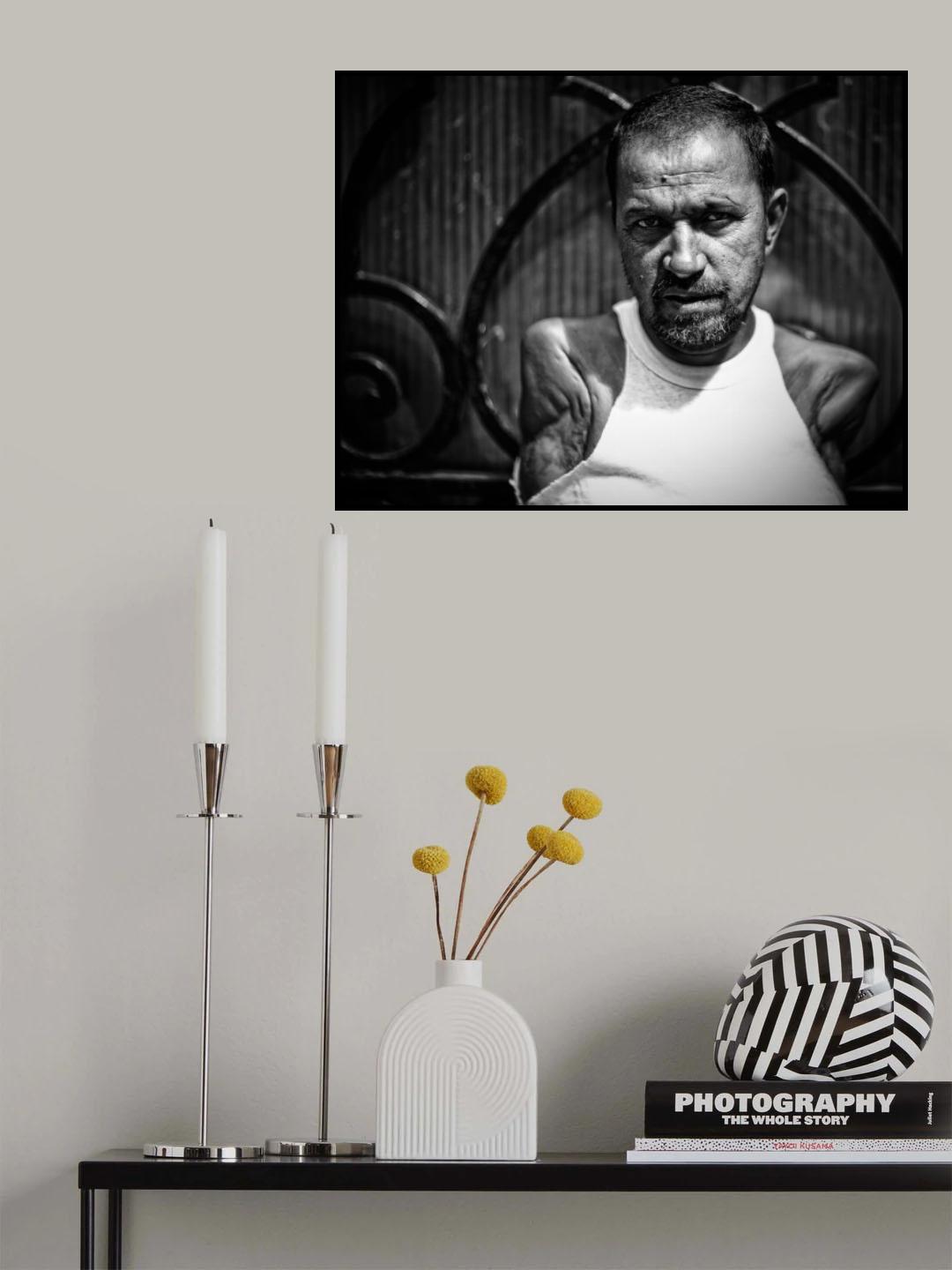 Demander la charité Poster och Canvastavla