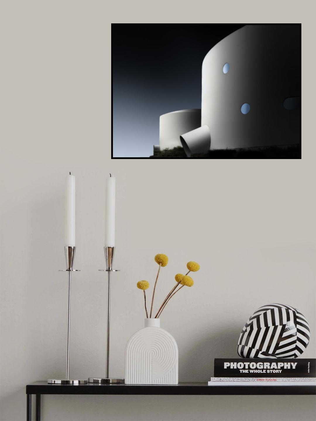 Smooth oil tank——building Poster och Canvastavla