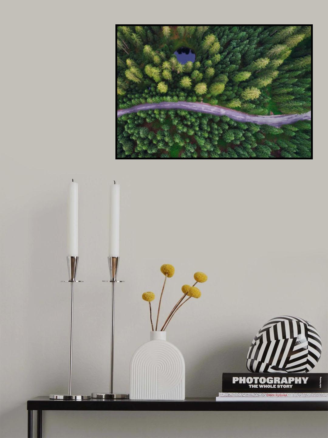 Hidden lake Poster och Canvastavla