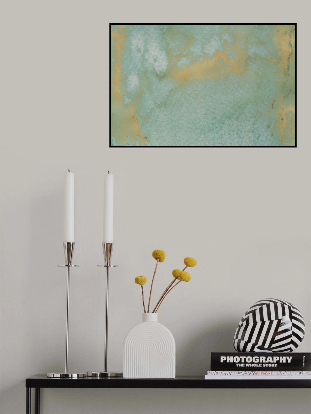 Gold Wc Bg 10 Poster och Canvastavla