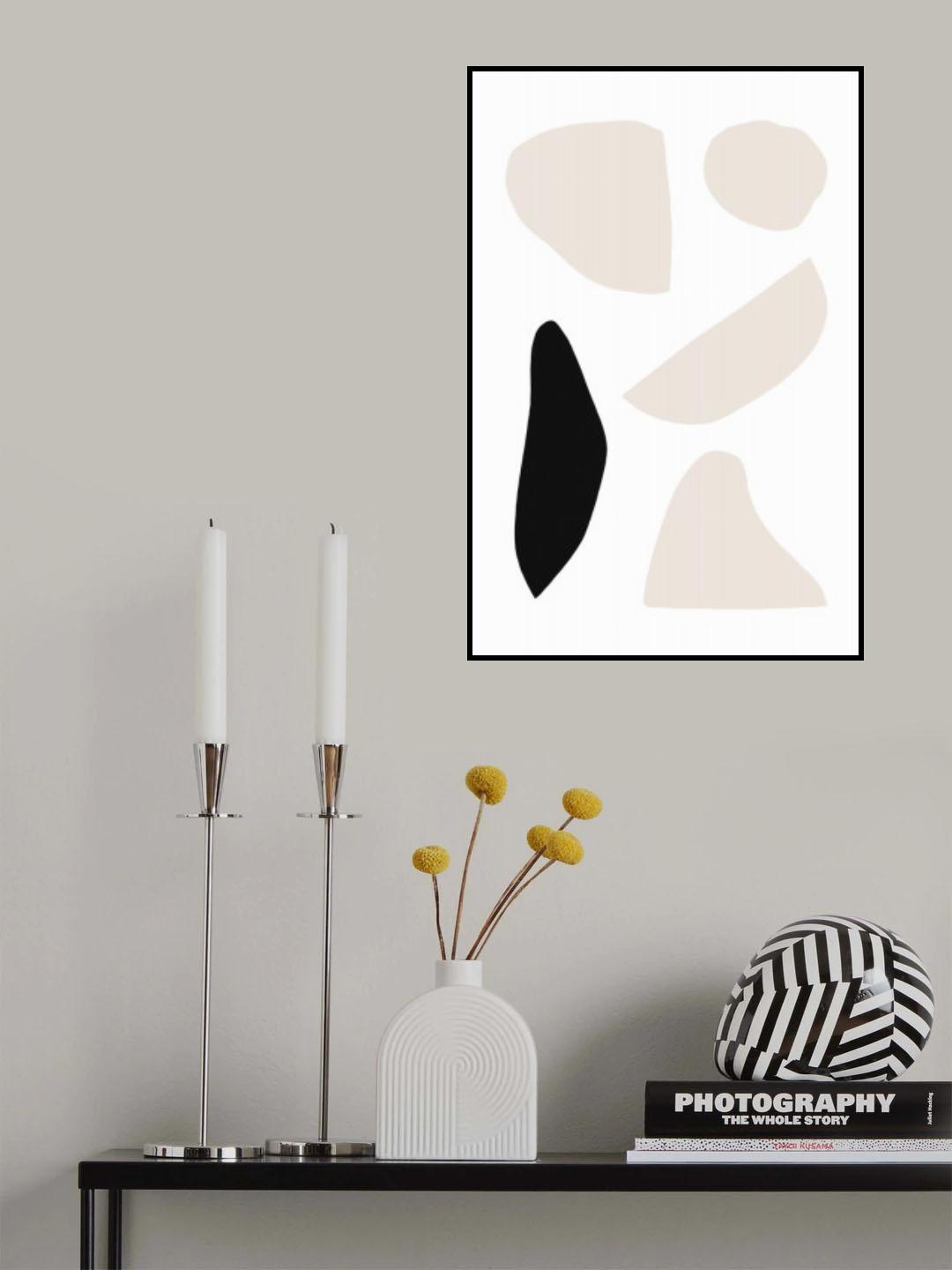 Organic Shapes Poster och Canvastavla