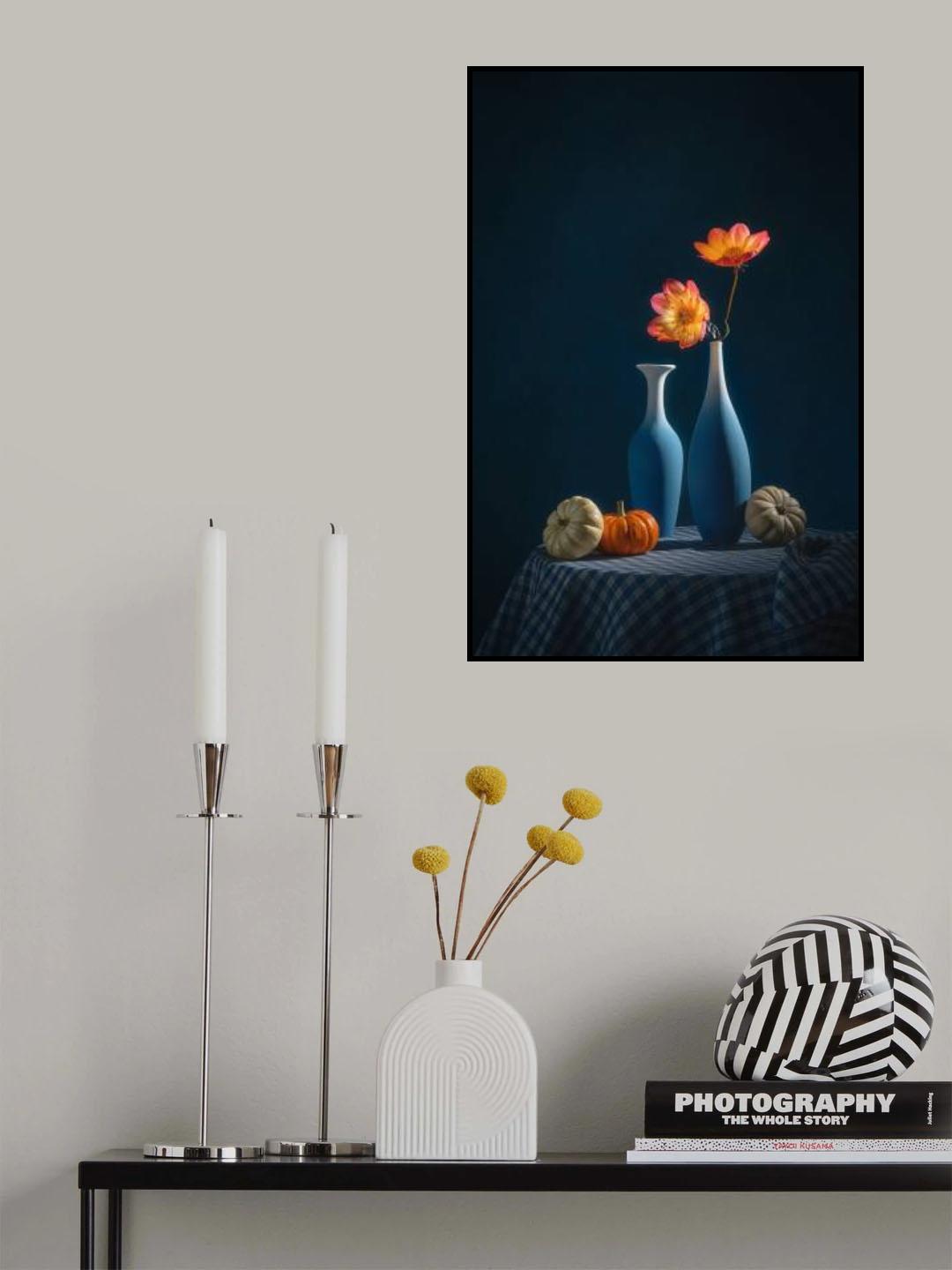 Dahlia and Squash Poster och Canvastavla