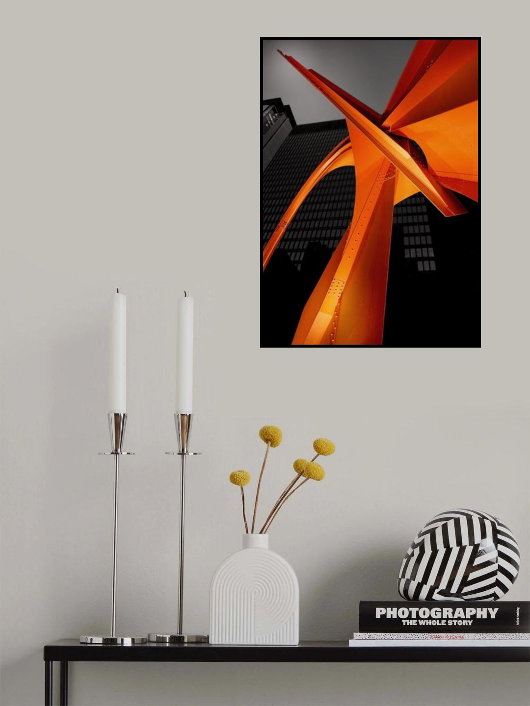 Chicago Flamingo Poster och Canvastavla
