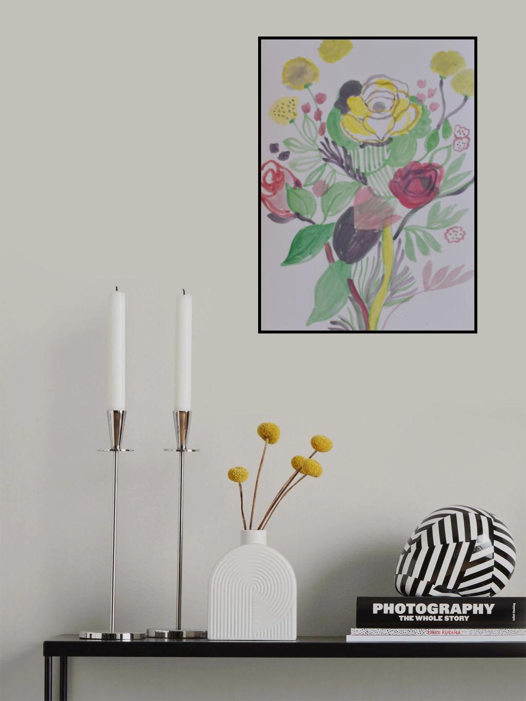 Yellow Flowers Poster och Canvastavla