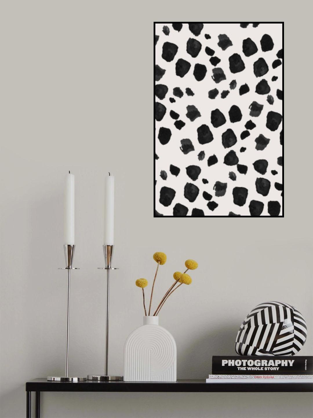 Love Black Poster och Canvastavla