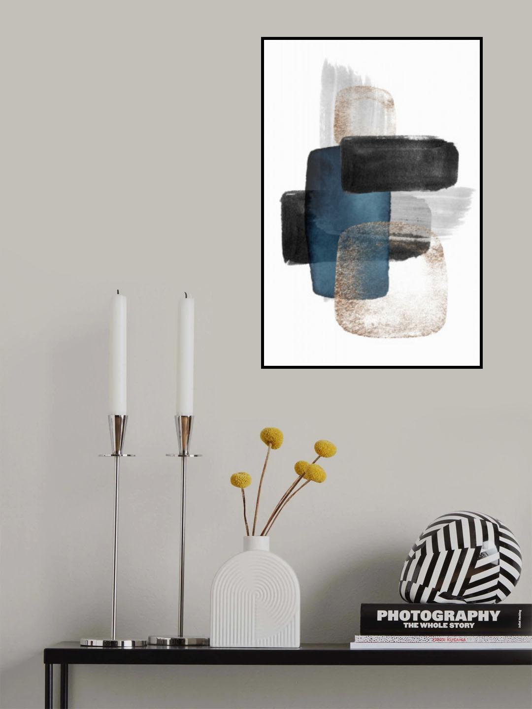 Night Blue-2 Poster och Canvastavla