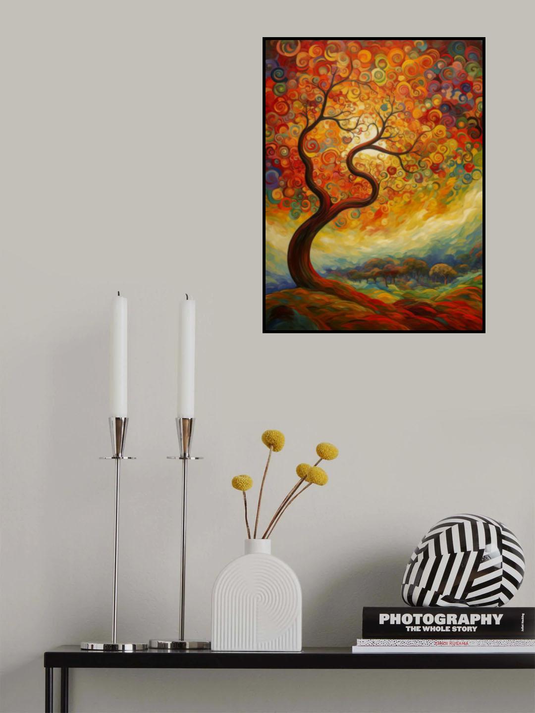 Tree Painting 2 Poster och Canvastavla