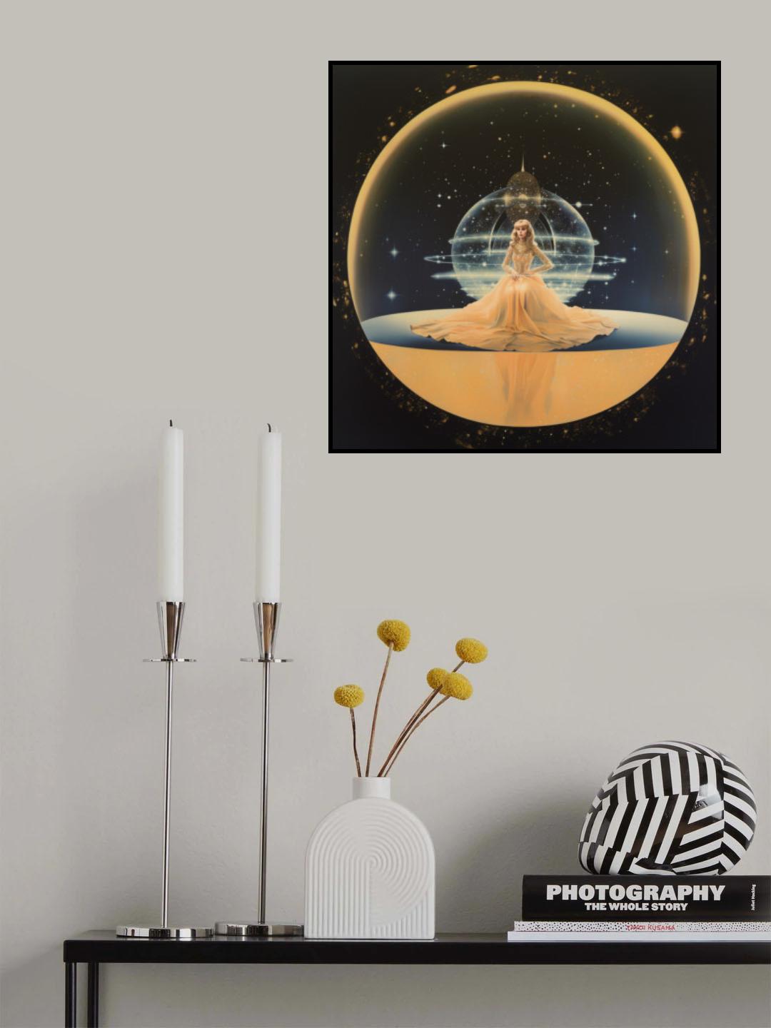 Princess of Space Collage Art Poster och Canvastavla