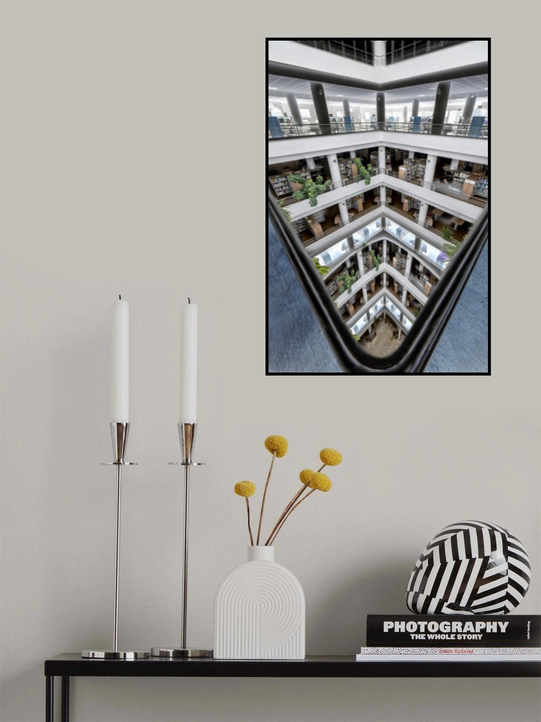 The library Poster och Canvastavla