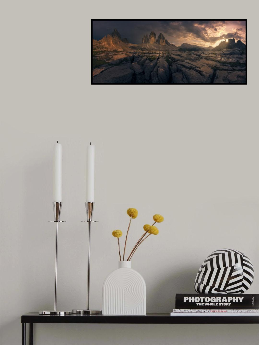 Tre Cime, Dolomites Poster och Canvastavla