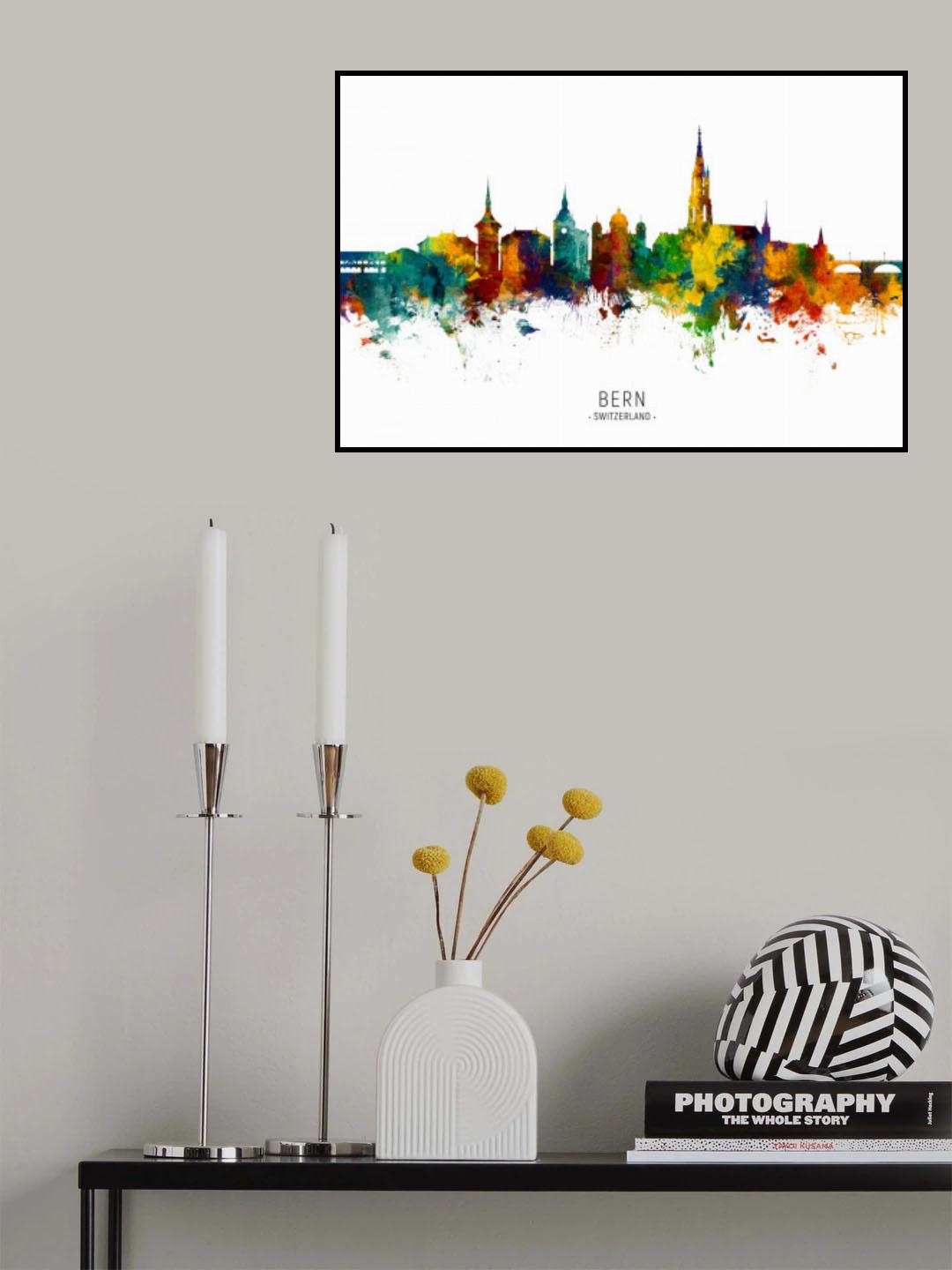 Bern Switzerland Skyline Poster och Canvastavla