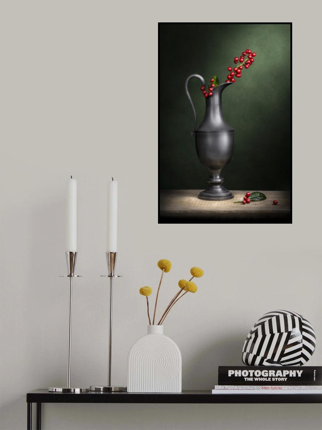 Oliera con agrifoglio Poster och Canvastavla