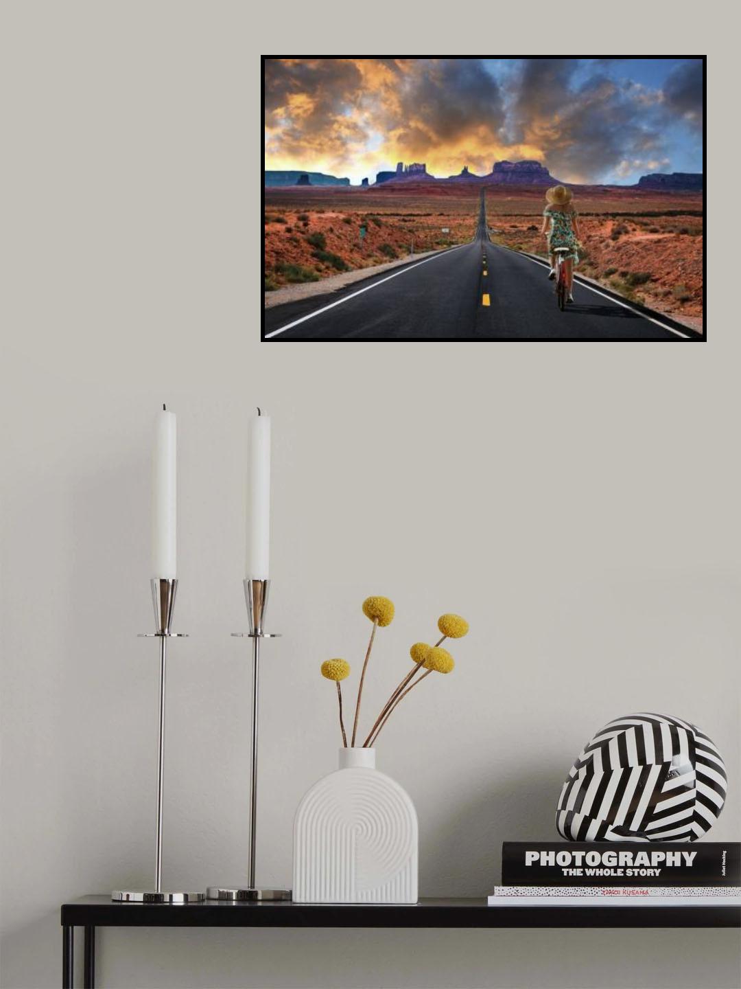 far west cycling Poster och Canvastavla
