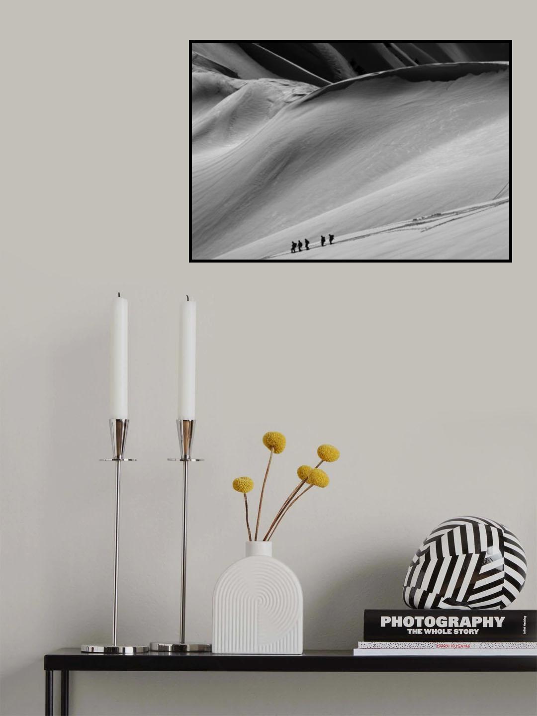 Snow mountain Poster och Canvastavla