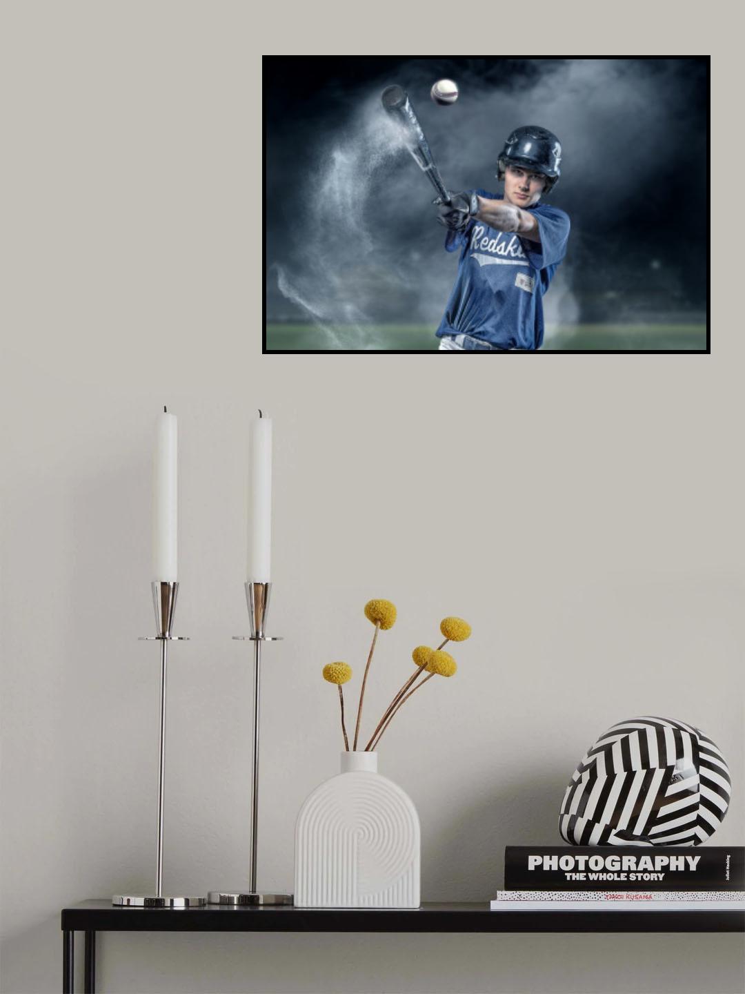 BaseballHit Poster och Canvastavla