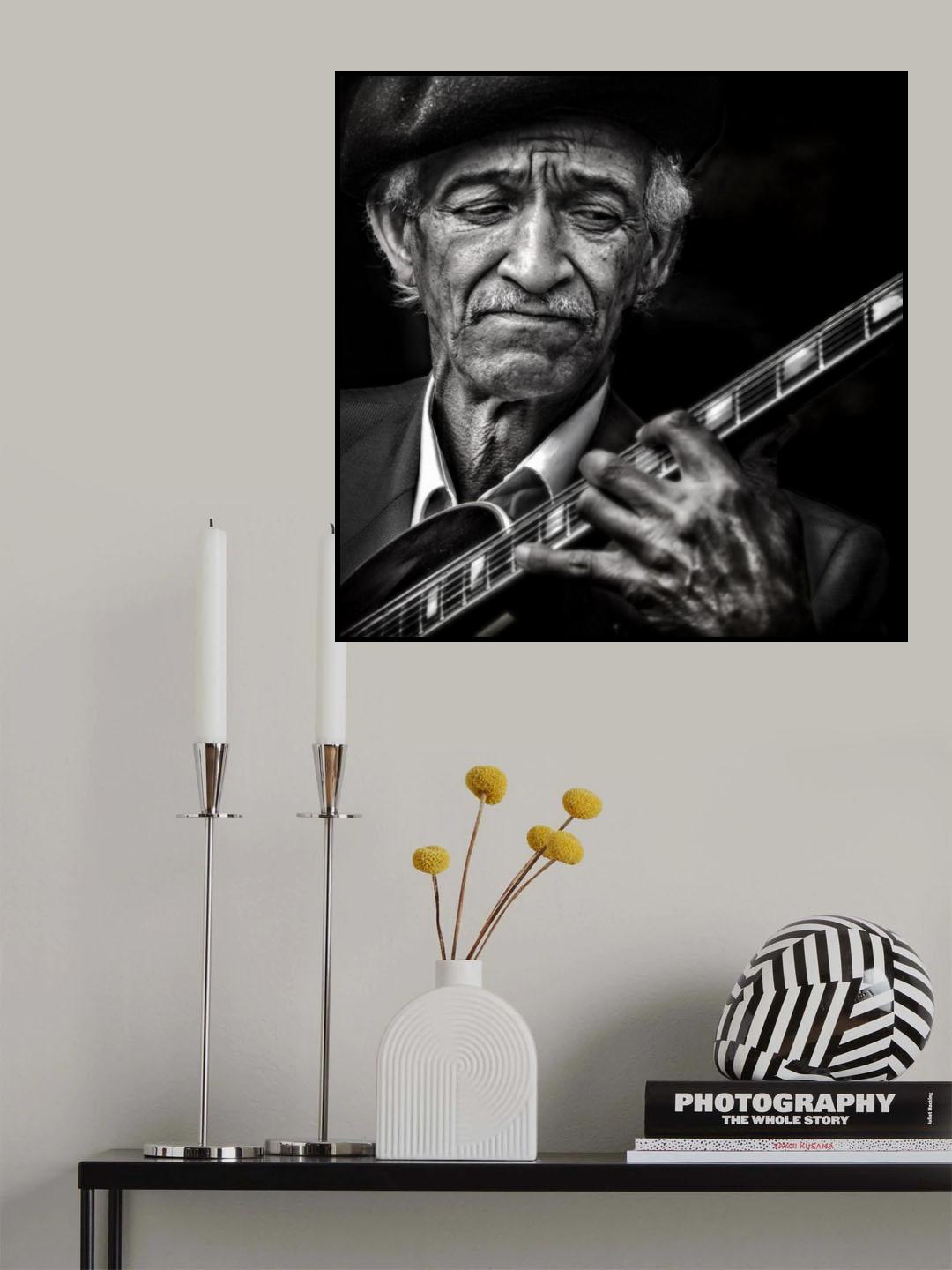 the guitarist Poster och Canvastavla
