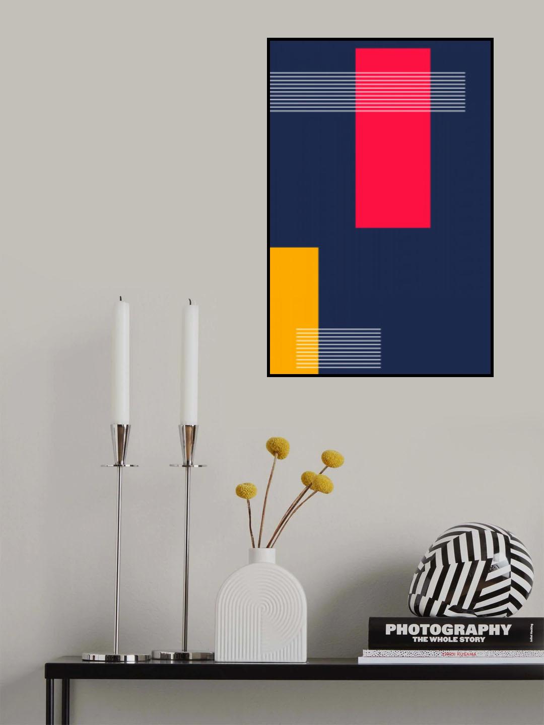 Vibrant Geometric #3 Poster och Canvastavla