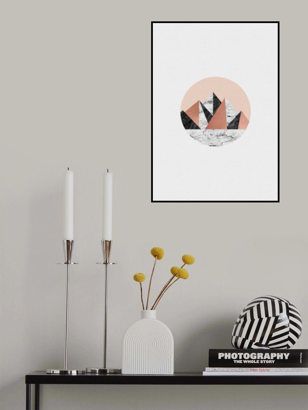 Geometric Landscape I Poster och Canvastavla