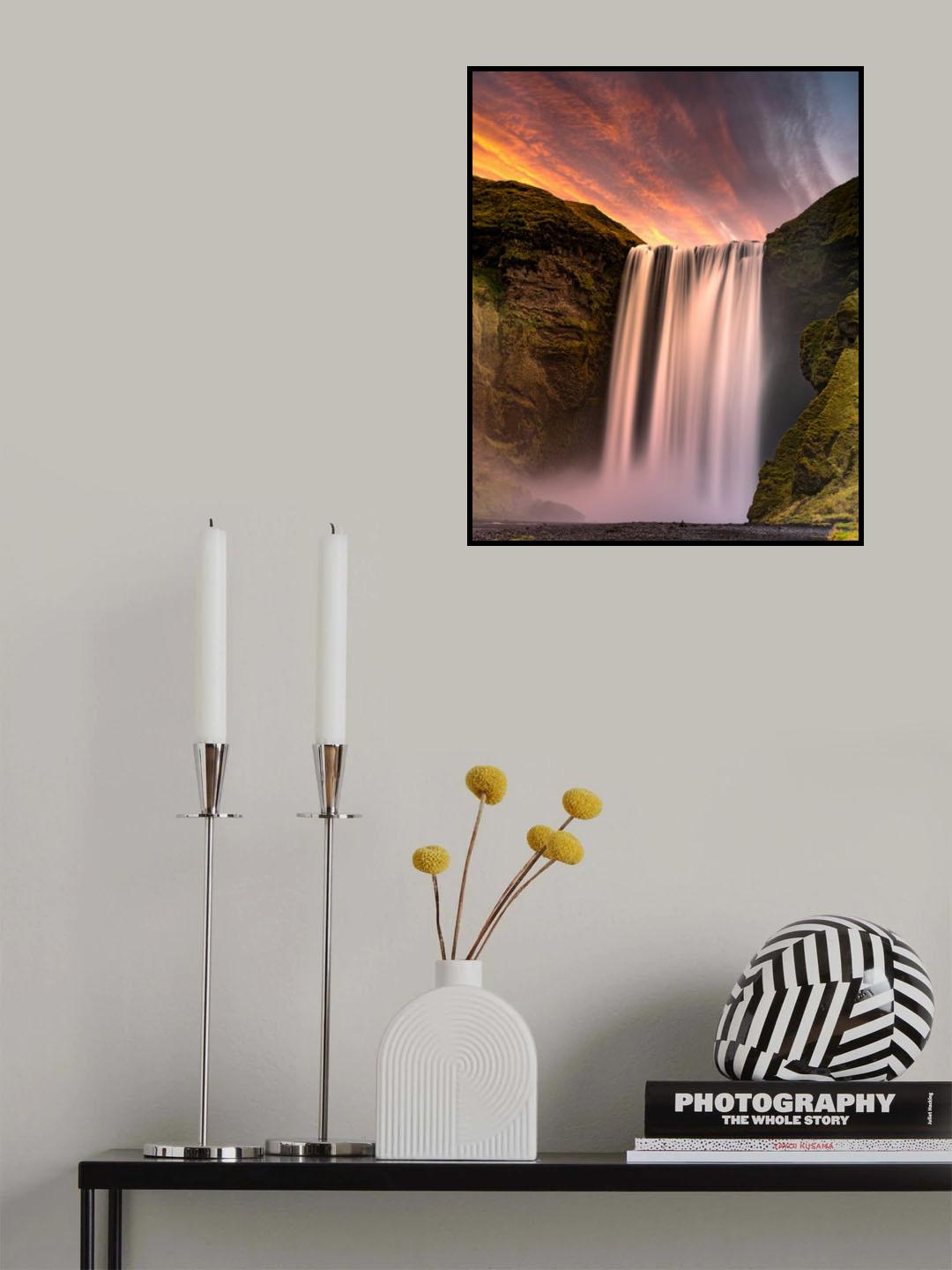 skogafoss Poster och Canvastavla