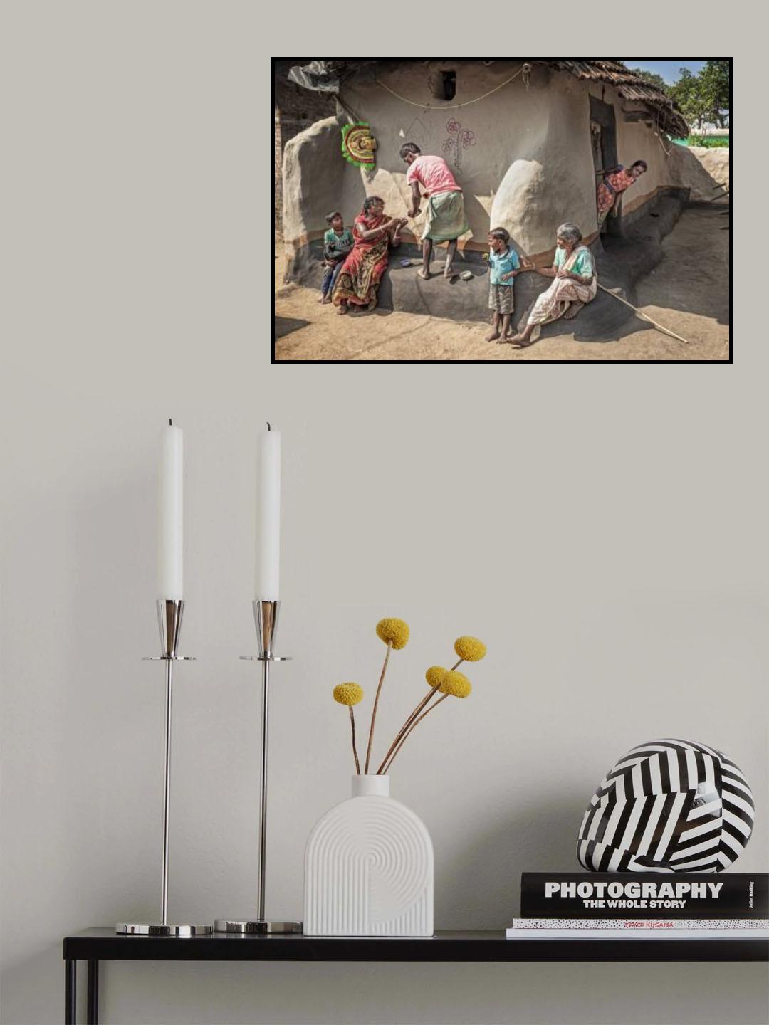 A DAY IN PURULIA VILLAGE Poster och Canvastavla