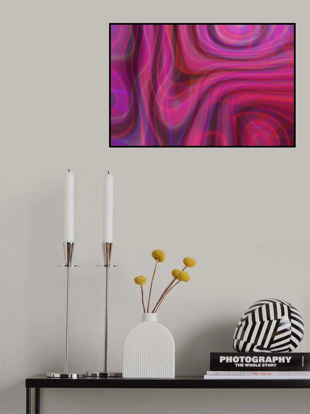 Abstract Glow Iv Poster och Canvastavla