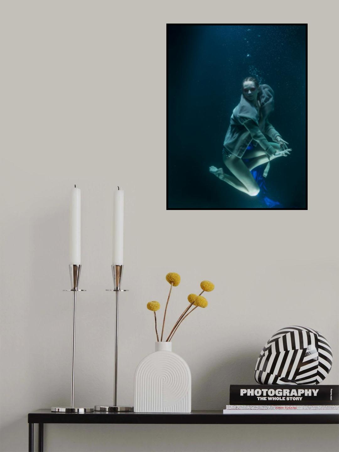 underwater artistic portrait shooting Poster och Canvastavla