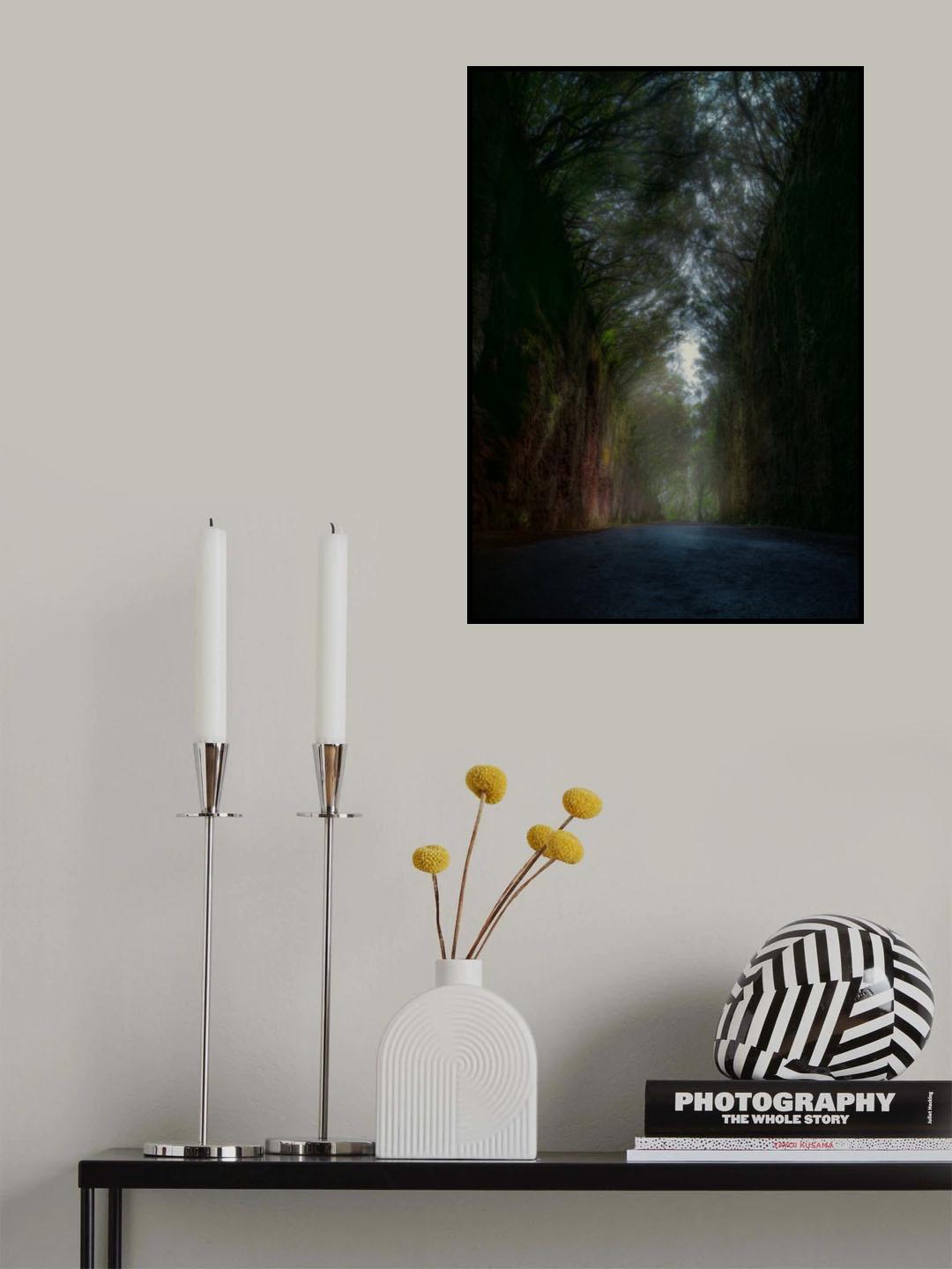 Mysterious road Poster och Canvastavla