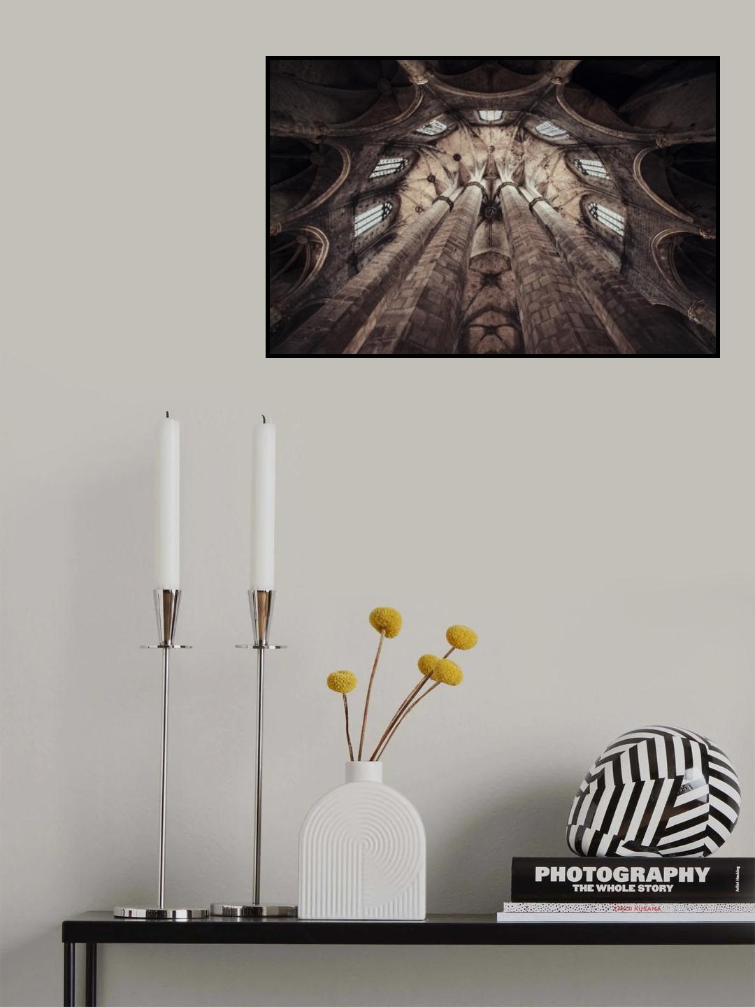 Esglesia De Santa Maria Del Mar Poster och Canvastavla