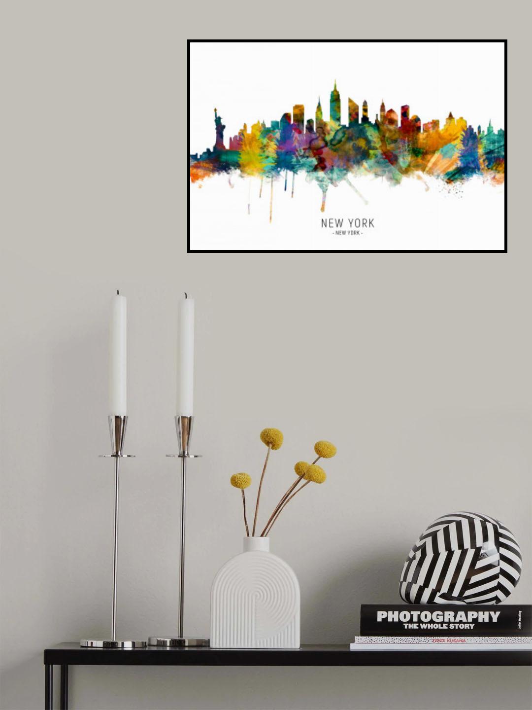 New York City Skyline Poster och Canvastavla